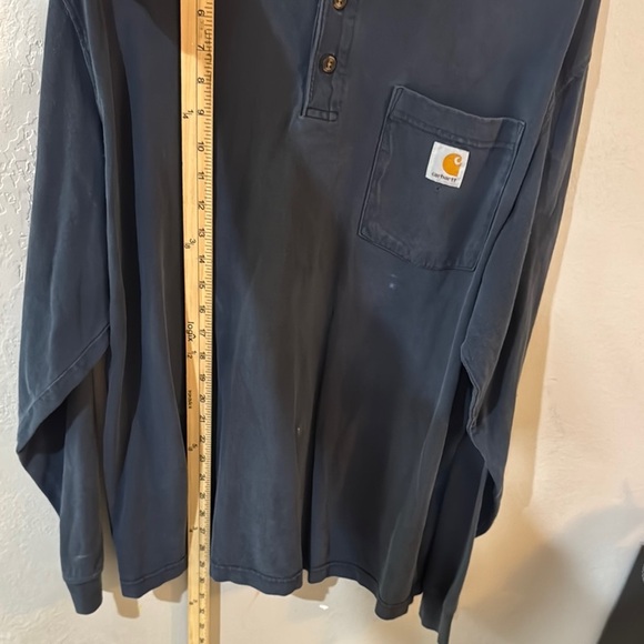 Carhartt Men's size Large Blue Long Sleeve Shirt - Picture 10 of 13